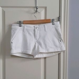 White Jean Shorts Size 7